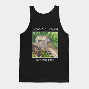 Old grist mill in Cades Cove, the Smoky Mountains National Park Tank Top